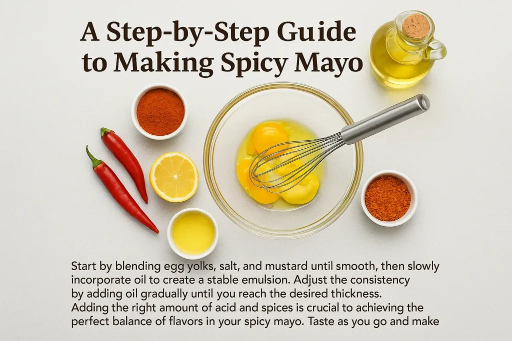Homemade Mayo Recipes 5 A step-by-step guide to making spicy mayo