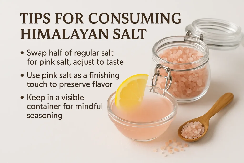 Pink Salt Benefits For A Healthier Lifestyle 8 Tips for consuming himalayan salt
