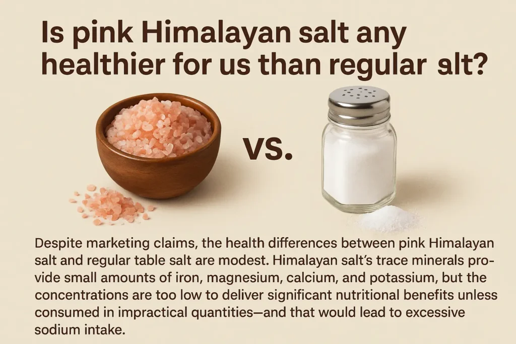 Pink Salt Vs Regular Salt: Which One Is Healthier For You 6 Is pink himalayan salt any healthier for us than regular salt?