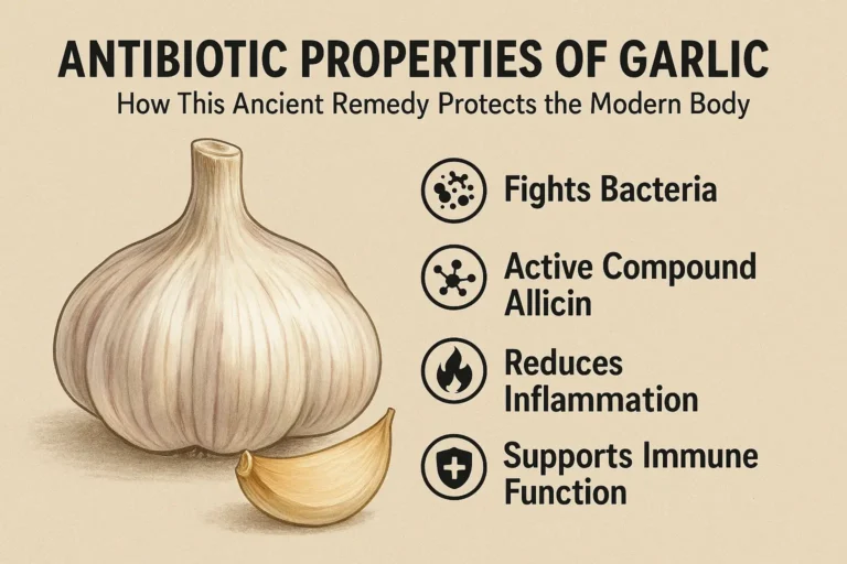 Antibiotic properties of garlic