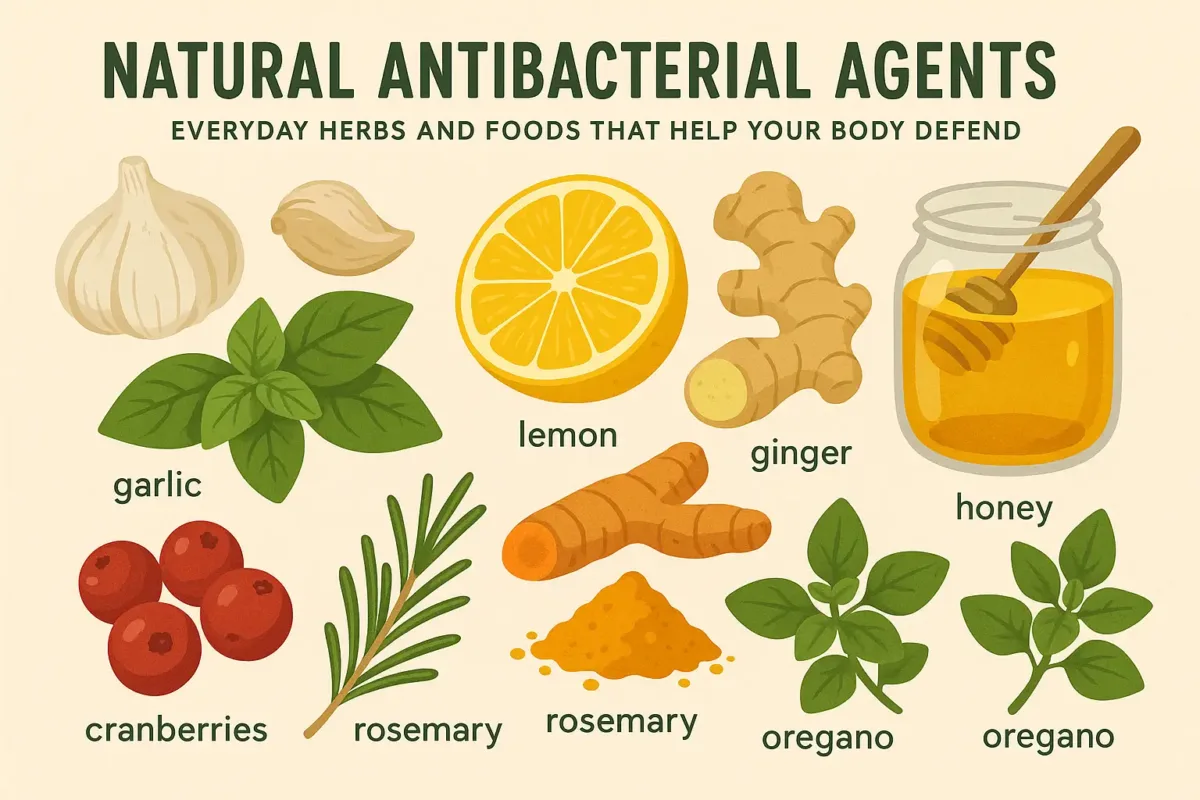 Natural Antibacterial Agents: Everyday Herbs And Foods That Help Your Body Defend 1 Natural antibacterial agents