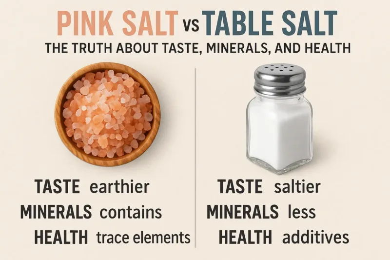 Pink Salt vs Table Salt: The Truth About Taste, Minerals, and Health