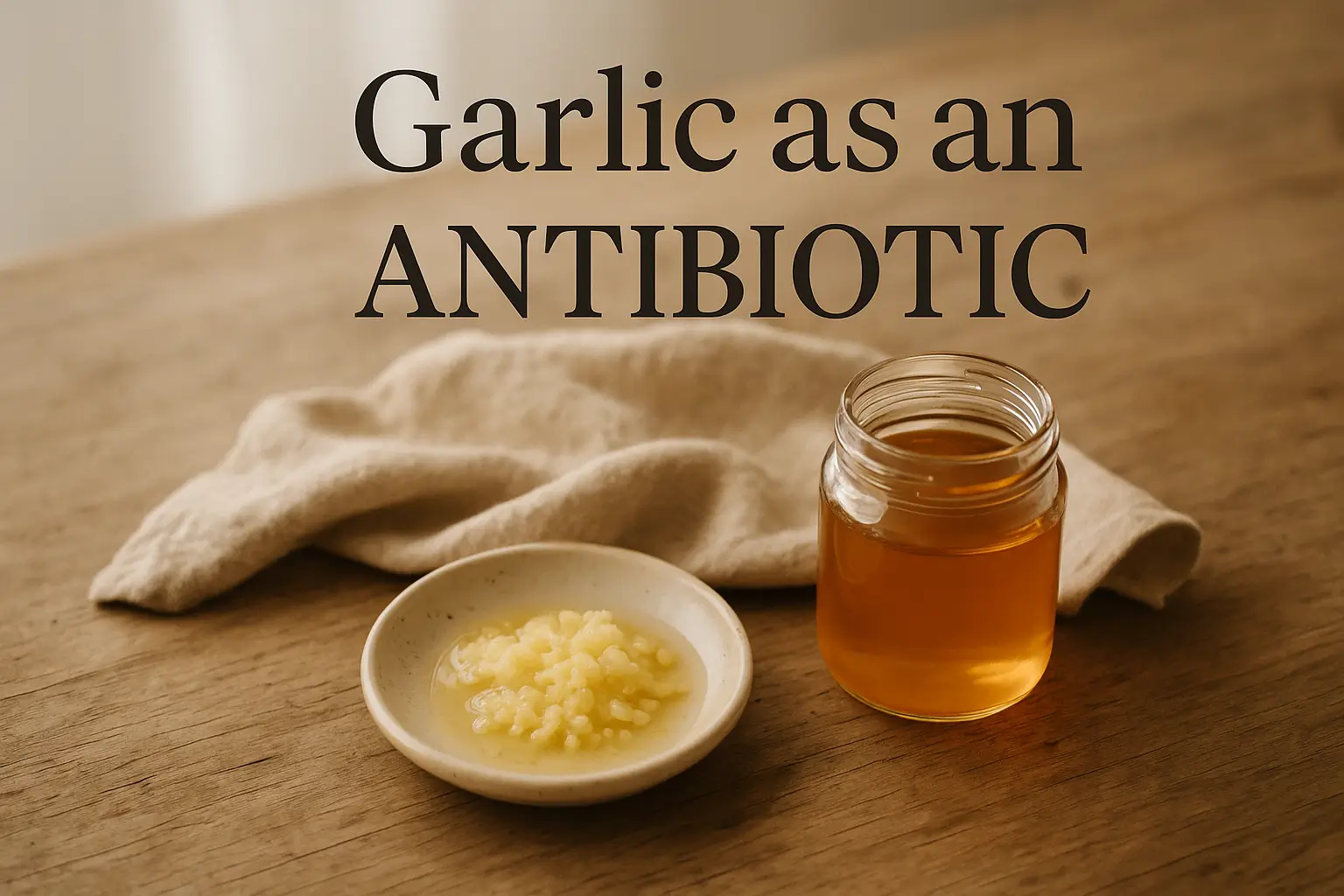 Garlic as an antibiotic