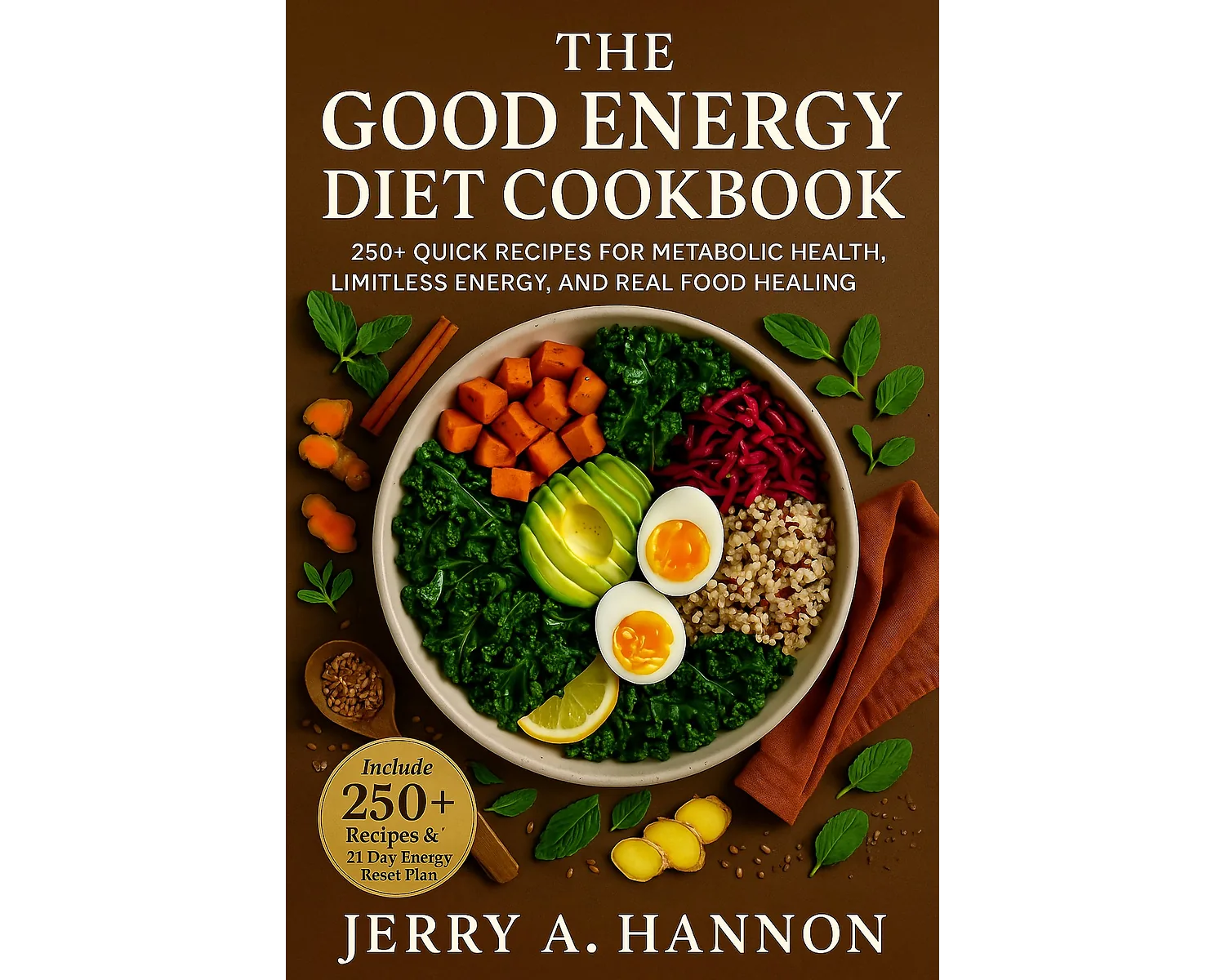 The good energy diet cookbook: 250+ quick recipes for metabolic health, limitless energy, and real food healing.