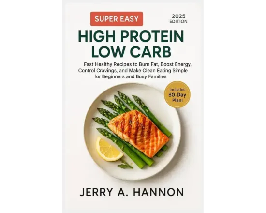 Super Easy High Protein Low Carb: Fast Healthy Recipes to Burn Fat, Boost Energy, Control Cravings, and Make Clean Eating Simple for Beginners and Busy Families