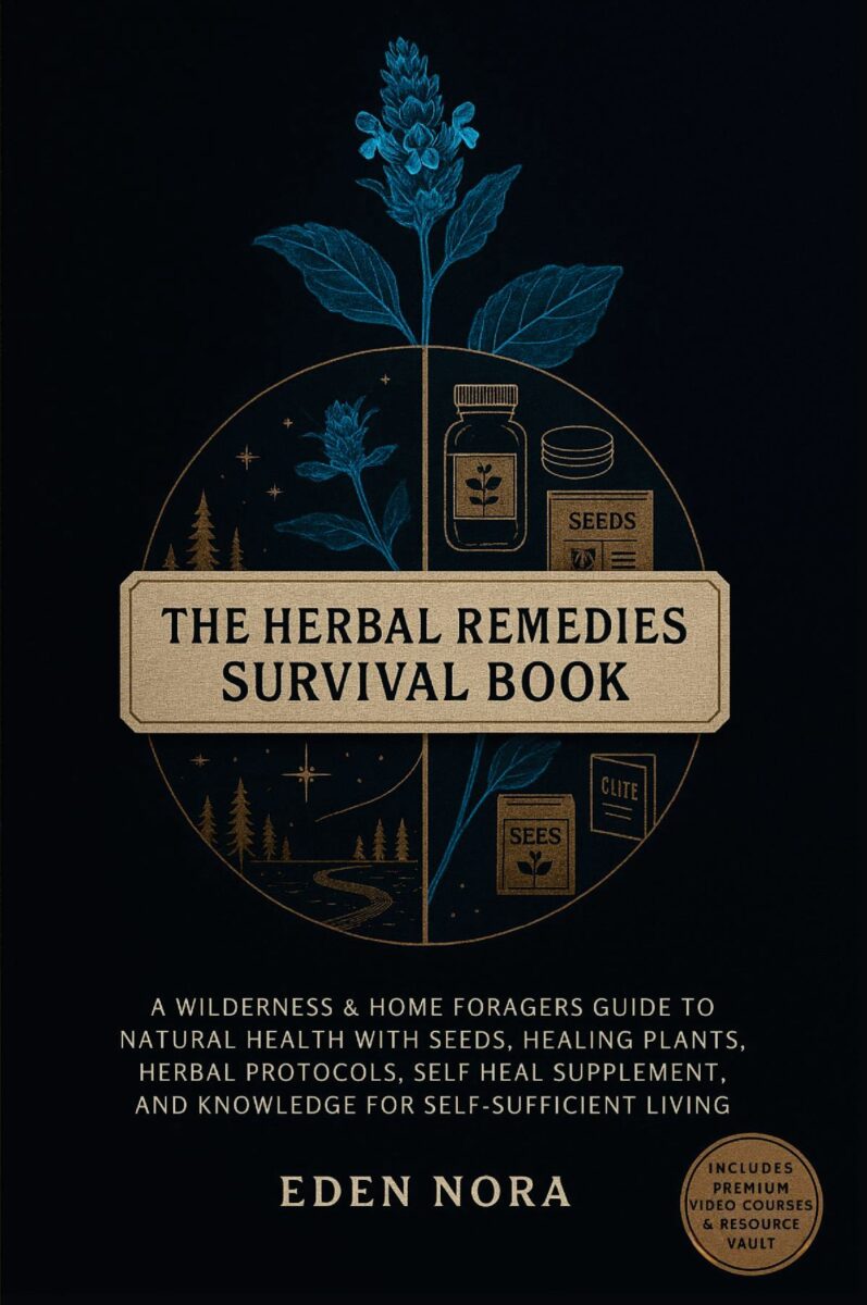 The Herbal Remedies Survival Book: A Wilderness & Home Foragers Guide to Natural Health with Seeds, Healing Plants, Herbal Protocols, Self Heal Supplement, and Knowledge for Self-Sufficient Living