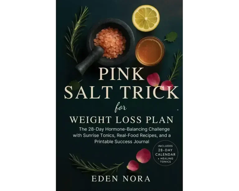 Pink salt trick recipe for weight loss plan: the 28-day hormone-balancing challenge with sunrise tonics, real-food and tea recipes