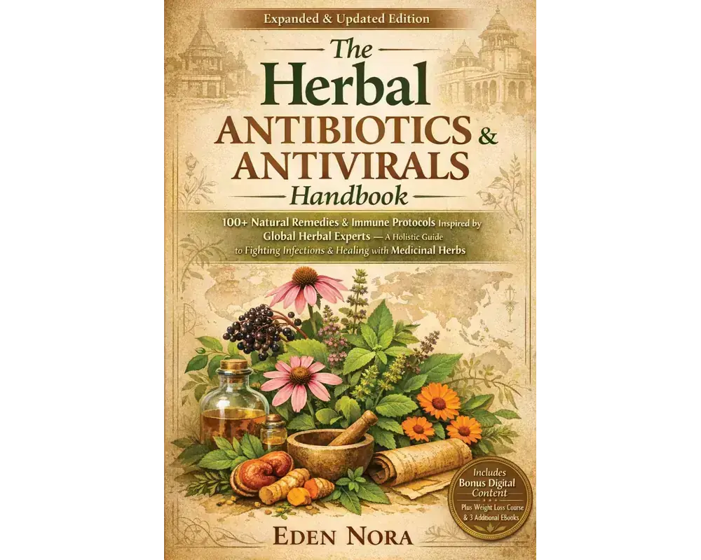 The herbal antibiotics & antivirals handbook: 100+ natural remedies & immune protocols inspired by global herbal experts—a holistic guide to fighting infections & healing with medicinal herbs