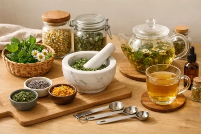 How do you prepare herbal remedies at home