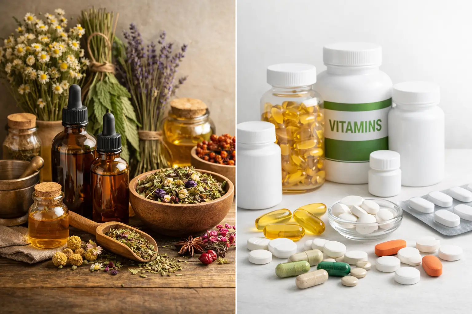 herbal remedies vs supplements