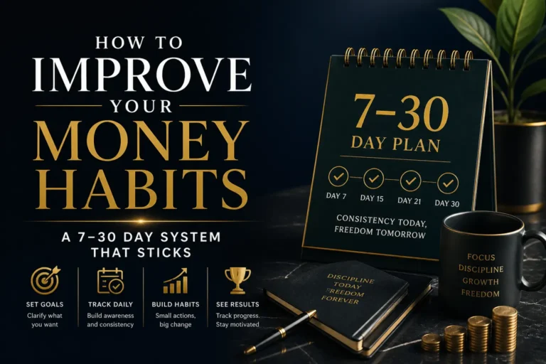 How to Improve Your Money Habits: A 7–30 Day System That Sticks