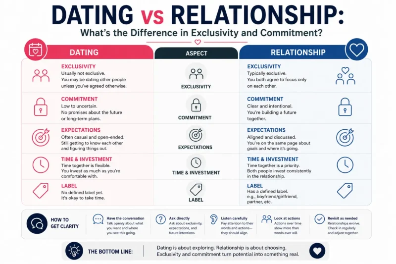 Dating vs. Relationship: What’s the Difference in Exclusivity and Commitment?