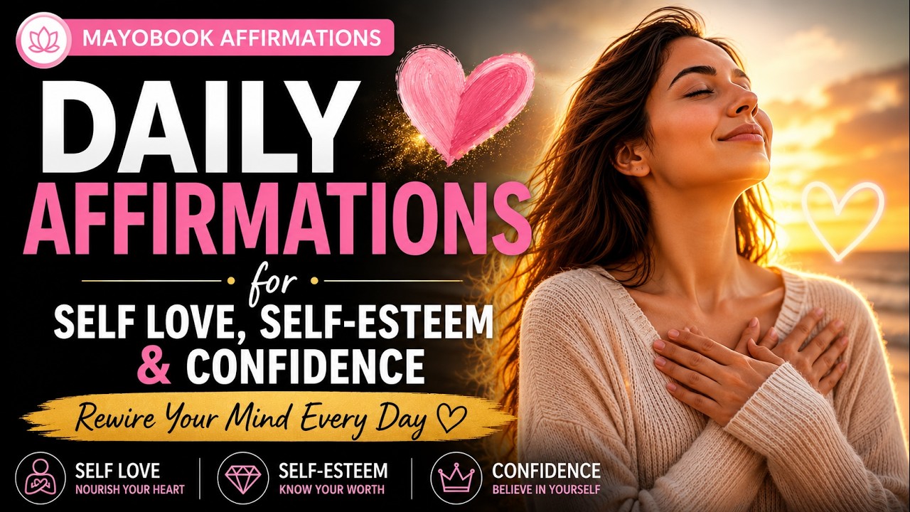 Daily Affirmations for Self Love, Self-Esteem & Confidence 💖 Rewire Your Mind Every Day