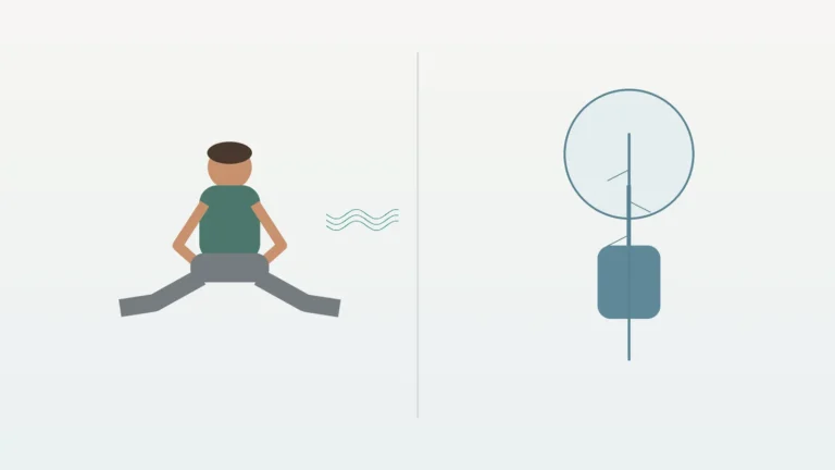 Evidence-aware visual contrasting gentle home breathing with clinical vagus nerve stimulation as different categories.