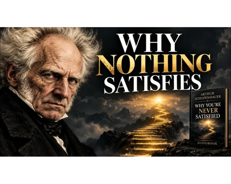 Arthur Schopenhauer: Why You’re Never Satisfied — The Psychology of Desire | Full Audiobook